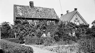 Rückansicht der Vikarie Maria Magdalena im Jahr 1960