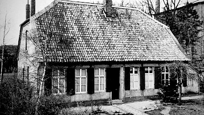 Die alte Vikarie St. Nikolaus an der Emsdettener Straße, im Jahr 1950