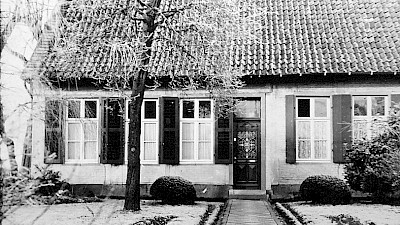 Die alte Vikarie St. Nikolaus an der Emsdettener Straße, im Jahr 1950