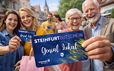 Der SteinfurtGutschein. Genial. Lokal.